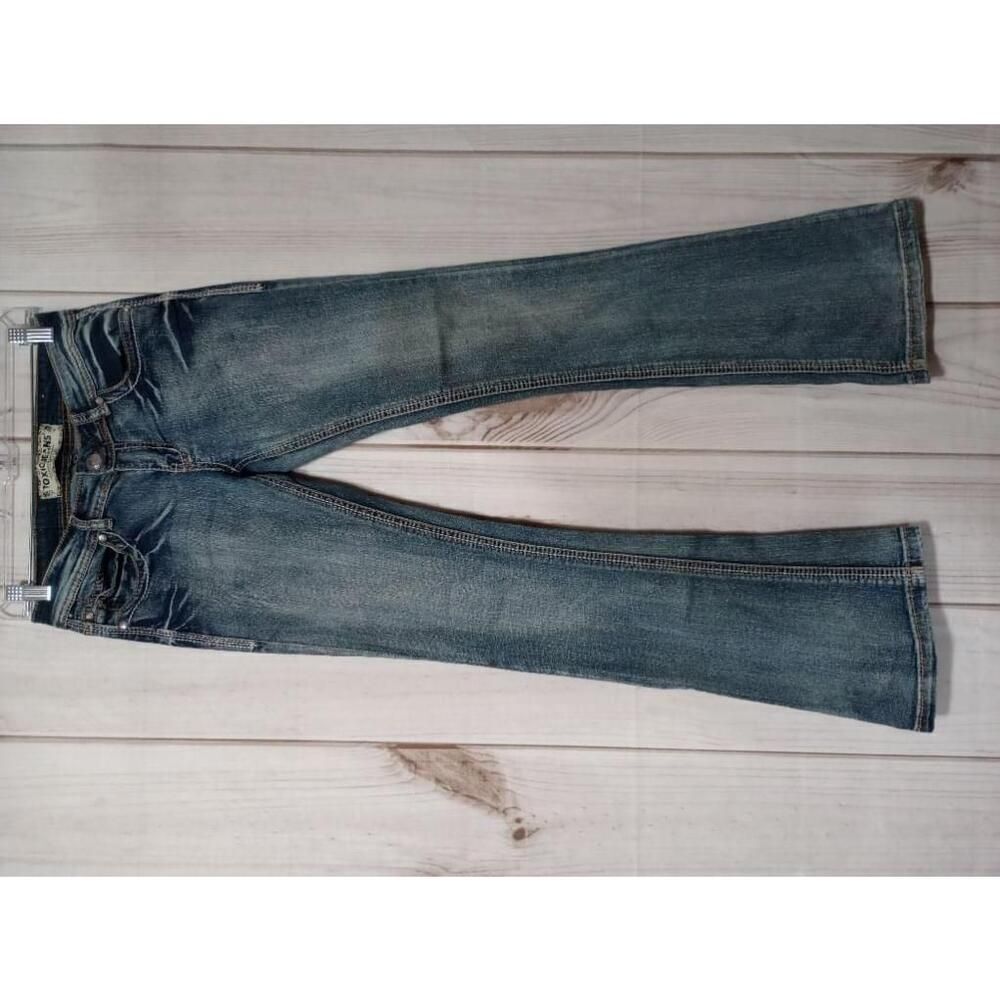 Toxic Jeans Ladies‎ 5 Blue Bootcut Embroidered